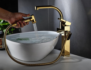 Hiện đại Brass bồn rửa nhà bếp Vòi nước kéo ra khỏi nhà bếp vòi với <span class=keywords><strong>Spray</strong></span> boong gắn vòi nước nhà bếp - Product Image 3