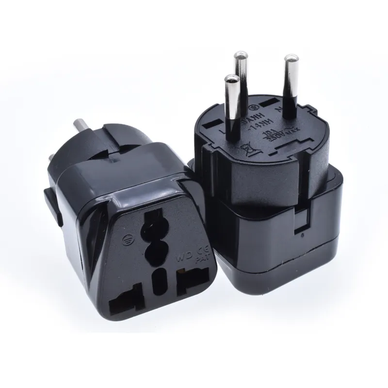 10A round 3 pins Type H Travel Trip Journey Plug Adapter Adaptor For Israel Palestine power charge conversion plug