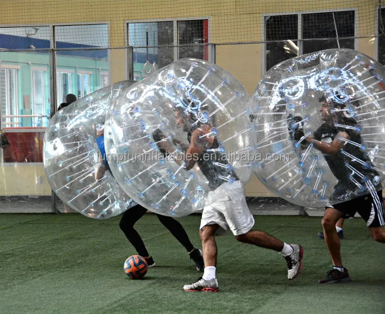 Balles à bulles gonflables pour hommes, ballon de football naturel, 1.5m, TPU, meilleur prix d'usine, nouvelle collection