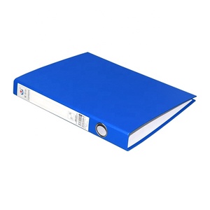A4 1.5 Inci PVC Karton Klip Tunggal Panjang Bening Biru Hitam Buku Papan Keras Penutup Berkas Plastik Klasik dengan Saku Belakang - Product Image 4