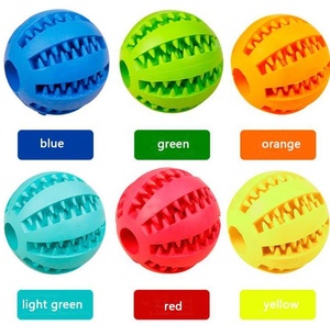 Pelota de alimentación lenta para tratar perros, juguete interactivo de goma para entrenamiento de cachorros pequeños y medianos - Product Image 5
