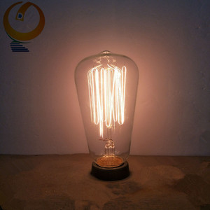 <span class=keywords><strong>Ampoule</strong></span> rétro Edison, Vintage, antiques, à filaments pour la vie, 120V, 60W, ST64, E26/E27 - Product Image 6