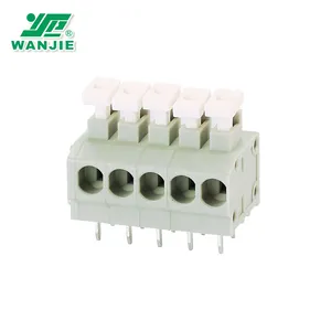 Wanjie PCB spring terminal block pitch 3.81mm WJ235A-3.81