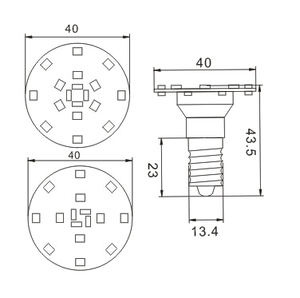<strong>E14</strong> 60v Amusement 40mm Cabochon <strong>E14</strong> <strong>Led</strong> Cold Light Amusement Lights Wide Angle <strong>Led</strong> Pixel Light - Product Image 3