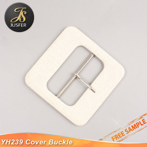 Cubierta de tela hebilla cuadrada con punta para prendas de vestir - Product Image 6