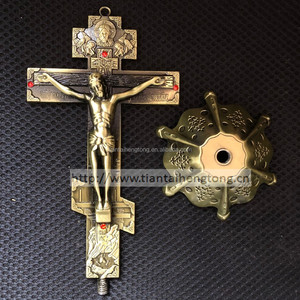 Alaşım Ortodoks Kilisesi Çapraz, ayakta haç duvar asılı veya araba dekorasyon - Product Image 6