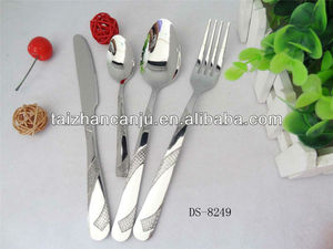 Cubiertos de acero inoxidable tenedor y cuchillo <span class=keywords><strong>vajilla</strong></span> <span class=keywords><strong>set</strong></span> China artículos para el hogar - Product Image 2