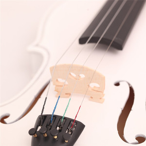 Violino Elettrico Bianco Fatto a Mano Più Economico in Vendita - Product Image 6