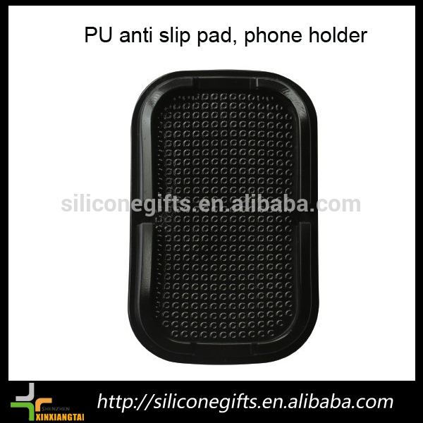Черный PU гель скольжения важная телефон автомобильный держатель