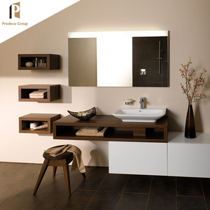 Mobile <span class=keywords><strong>Bagno</strong></span> Moderno Economico Resistente all'Acqua <span class=keywords><strong>per</strong></span> Hotel, Ecologico, con Specchio e Armadietto a Muro in Legno Massello - Product Image 4