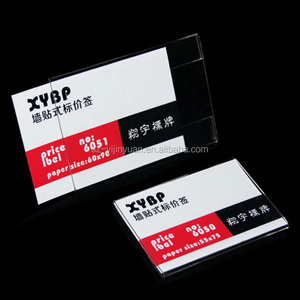 Support <span class=keywords><strong>de</strong></span> présentoir <span class=keywords><strong>de</strong></span> prix en acrylique miniature <span class=keywords><strong>de</strong></span> table, vente en gros, forme en L, support <span class=keywords><strong>de</strong></span> prix bon marché, support <span class=keywords><strong>de</strong></span> <span class=keywords><strong>plaque</strong></span> <span class=keywords><strong>de</strong></span> nom en acrylique pour bureau - Product Image 1