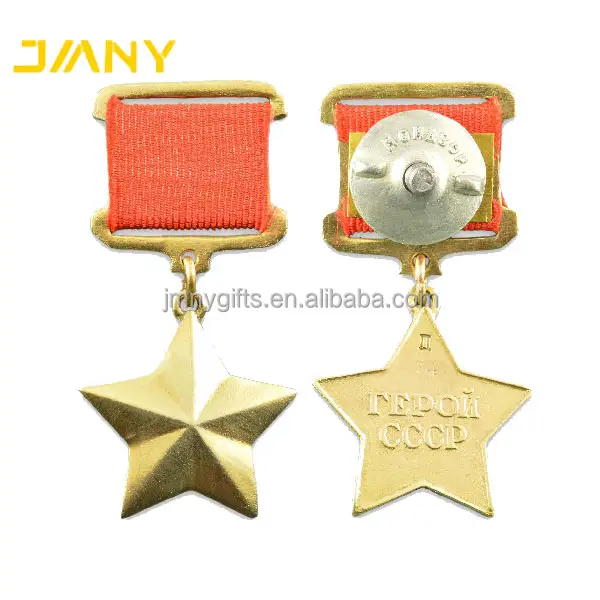 Custom Made Russian CCCP Gold Star of the Hero of the Soviet Union Medal