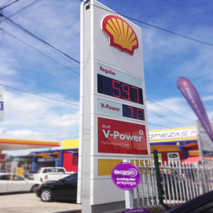 Custom <strong>Shell</strong> Petrol Station Price Display Pylon <strong>Sign</strong> - Product Image 5
