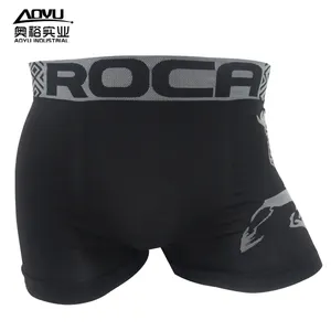 Customized Logo Men Under Garment Boxer Briefs Underwear Breathable Men Underwear Mens Seamless Underwear Boxer Shorts
