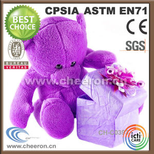 Venta al por mayor osos de peluche, día de san valentín oso de peluche, osos de peluche con corazón rojo - Product Image 2