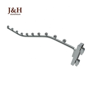 De Metal de plata de prendas de vestir Rack gancho saludó cascada perchas 10 cuentas por Vertical estándar - Product Image 6