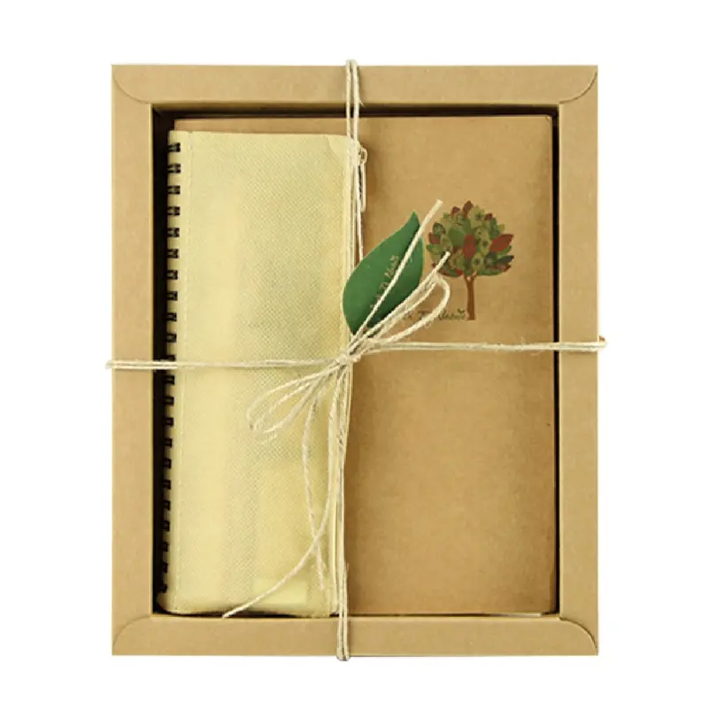 Papeterie écologique pour enseignants, cadeaux pour étudiants, vente en gros, emballé dans des boîtes en papier artisanal