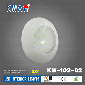 KWATT Nhà Máy Chất Lượng Cao <span class=keywords><strong>LED</strong></span> Trần 12-24V 12LED Vòng Tròn Bezel Xe Tự Động Nội Thất Đèn Cho Caravan Cabin RV Với CE RoHS - Product Image 3