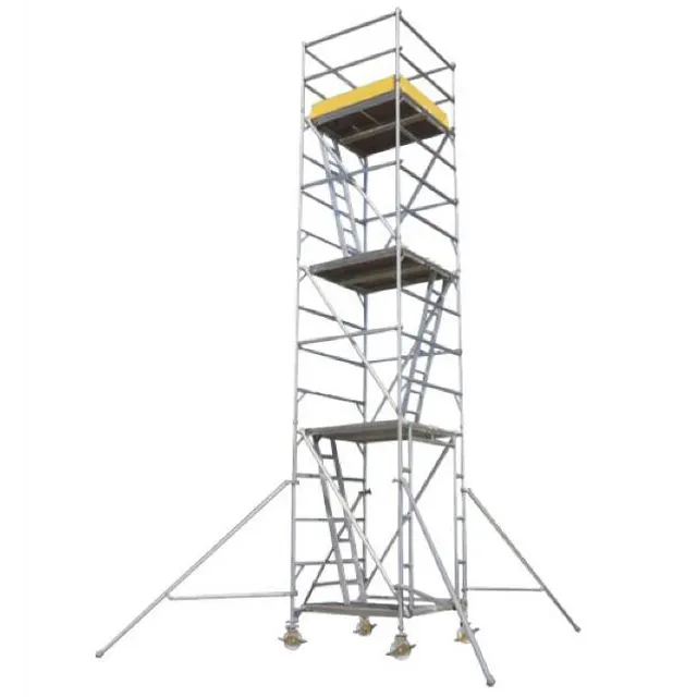 High quality aluminium alloy mobile 12m scaffolding tower in malaysia