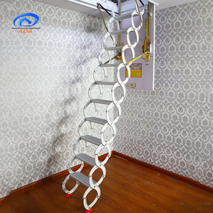 Cabina Loft escaleras sótano retráctil plegable aleación <span class=keywords><strong>de</strong></span> aluminio ático escaleras - Product Image 3