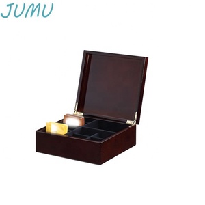 Piano Brown Lacquer Finish <strong>Wooden</strong> Coffee Bag <strong>Boxes</strong> - Product Image 2