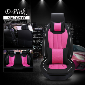 Commercio all'ingrosso Nero di Colore Rosso Set Completo di Copertura di Sede Dell'automobile Universale 5D Circondato di Lusso Impermeabile di Cuoio Dell'unità di elaborazione e di Seta Seggiolino Auto cuscino - Product Image 5