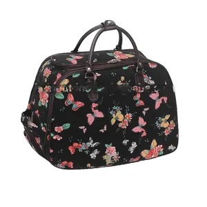 Damen Reise trolley Taschen reisetasche Frauen Schmetterling Rädern Trolley Handtasche