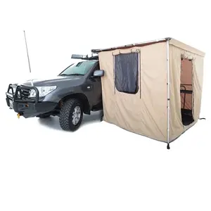 折叠式车顶侧遮阳篷帐篷室伸缩式铝杆，适用于4x4越野车户外遮阳篷