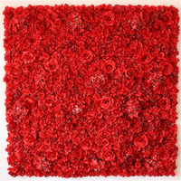 Mur de fleurs artificielles en plastique imperméable, rose, 40x60cm, durée de vie de 3 ans, idéal pour la décoration de scène de mariage - Offre spéciale