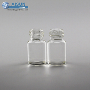 दवा ट्यूबलर शीशी 10 ml स्पष्ट गिलास पेंच गर्दन बोतल - Product Image 1