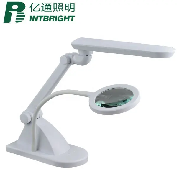 Beauty salon Intbright 5X facial magnifying glass nail LED lamp working light magnifier table lamp