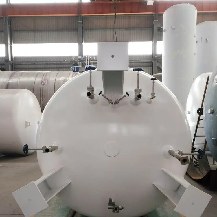 5m3 5000L vloeibare stikstof tank, LCO2/LOX/LAr cryogene opslagtanks voor verkopen