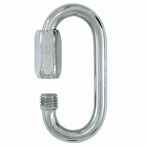 Acero inoxidable cuadrado <span class=keywords><strong>pequeño</strong></span> enlace rápido mosquetón - Product Image 6