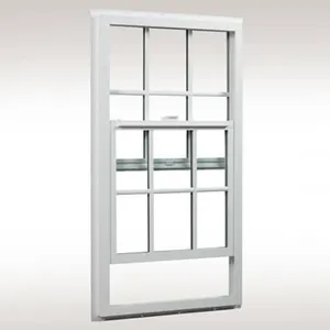 定制的乙烯基窗户双层玻璃，玻璃玻璃升降窗用于房间装饰