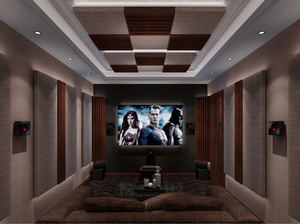 Kotak Suara HT-QRD Home Theater Akustik HI FI Langit-langit Kamar Set Makanan Penyerapan Suara dan Difusi Panel