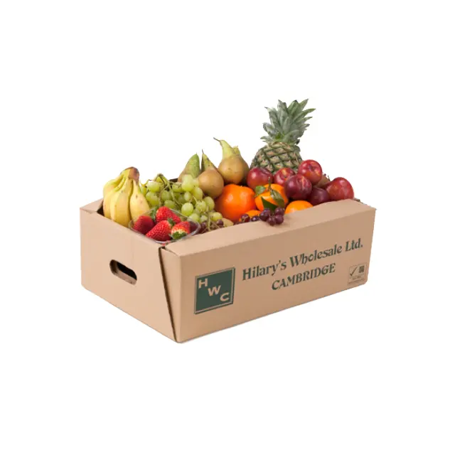 Durable Eo-friendly Custom Corrugated Fruit Vegetable Packaging Box Carton For Transport