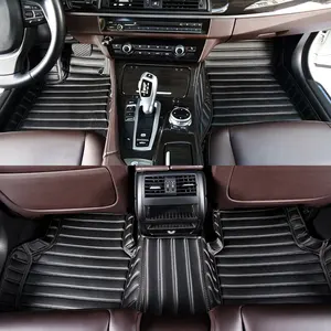 Chinese fancy full cover anti-slip leather mat floor car