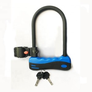 Vente en gros d'accessoires de serrure <span class=keywords><strong>à</strong></span> combinaison de vélo de type <span class=keywords><strong>U</strong></span>-4 chiffres, ABS/acier, <span class=keywords><strong>antivol</strong></span> de cycle pour VTT/vélos de route - Product Image 5