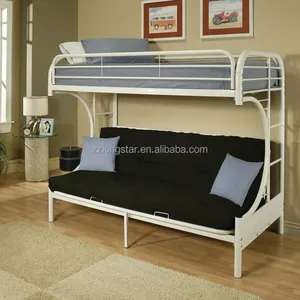 Металлическая мебель, железная Складная двухъярусная кровать futon для продажи