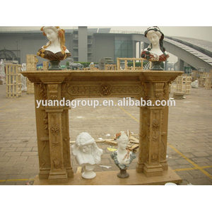 Piedra antigua tallada personalizado chimenea <span class=keywords><strong>de</strong></span> mármol/repisa - Product Image 4