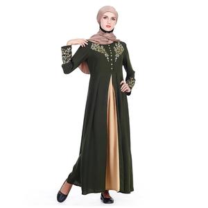 Fabbrica di Stampaggio A Caldo di Stampa Delle Donne di Abito Musulmano Manica Lunga Musulmano Maxi <span class=keywords><strong>Abaya</strong></span> Abiti - Product Image 3