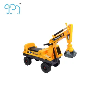 Trẻ Em Đi Xe Trên Đồ Chơi Máy Xúc Với Mạnh Mẽ Derrick Crane