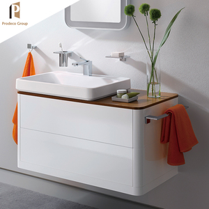 Tocador de baño con doble cuenco colgante, laca americana, nuevo diseño