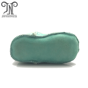 Botines de interior de piel de cordero para bebé recién nacido, <span class=keywords><strong>crochet</strong></span>, prewalker, niña con la mejor calidad - Product Image 4