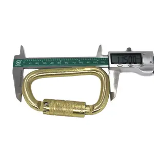 Fabrik Preis Triple Action Heavy Duty 30KN Klettern Twist Auto Lock Stahl Karabiner Für Großhandel