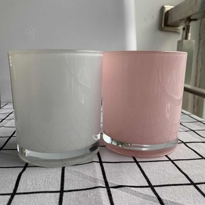 Vetro del commercio all'ingrosso di <span class=keywords><strong>rosa</strong></span> <span class=keywords><strong>candela</strong></span> vasi con coperchio per la <span class=keywords><strong>candela</strong></span> che fa - Product Image 4