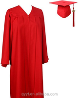 Élégance Costume Académique Graduation Toga Robes de Cérémonie Casquette et Robe Rouge