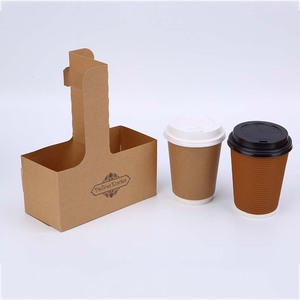 <span class=keywords><strong>Portabicchieri</strong></span> di <span class=keywords><strong>Carta</strong></span> Isolanti Termici Personalizzabili con Logo, Antigoccia, Monouso, da 8oz e 12oz, con Coperchi - Product Image 1