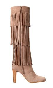 Moda nuovo design ultima pelle marrone con nappa tacco alto al ginocchio <span class=keywords><strong>stivali</strong></span> da <span class=keywords><strong>donna</strong></span> <span class=keywords><strong>stivali</strong></span> alti alla coscia - Product Image 2