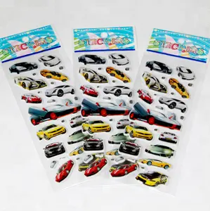 Cute Puffy Sticker Kids Girls Boys Thomas Cars Cartoon Stickers